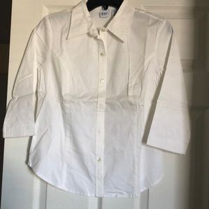 Gap Girls White Button Down Blouse